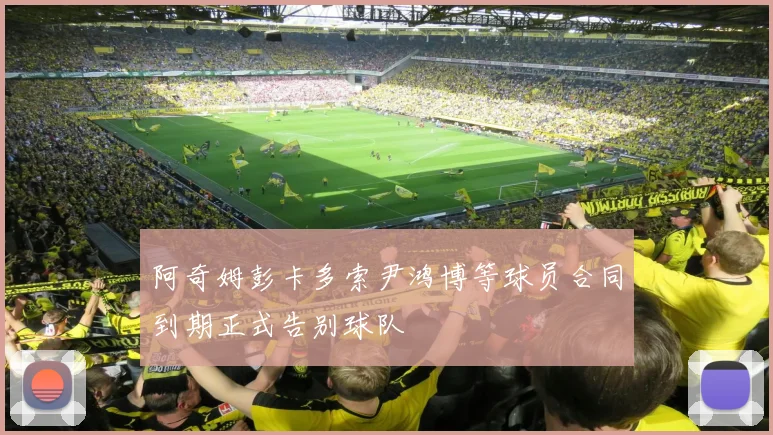 阿奇姆彭卡多索尹鸿博等球员合同到期正式告别球队